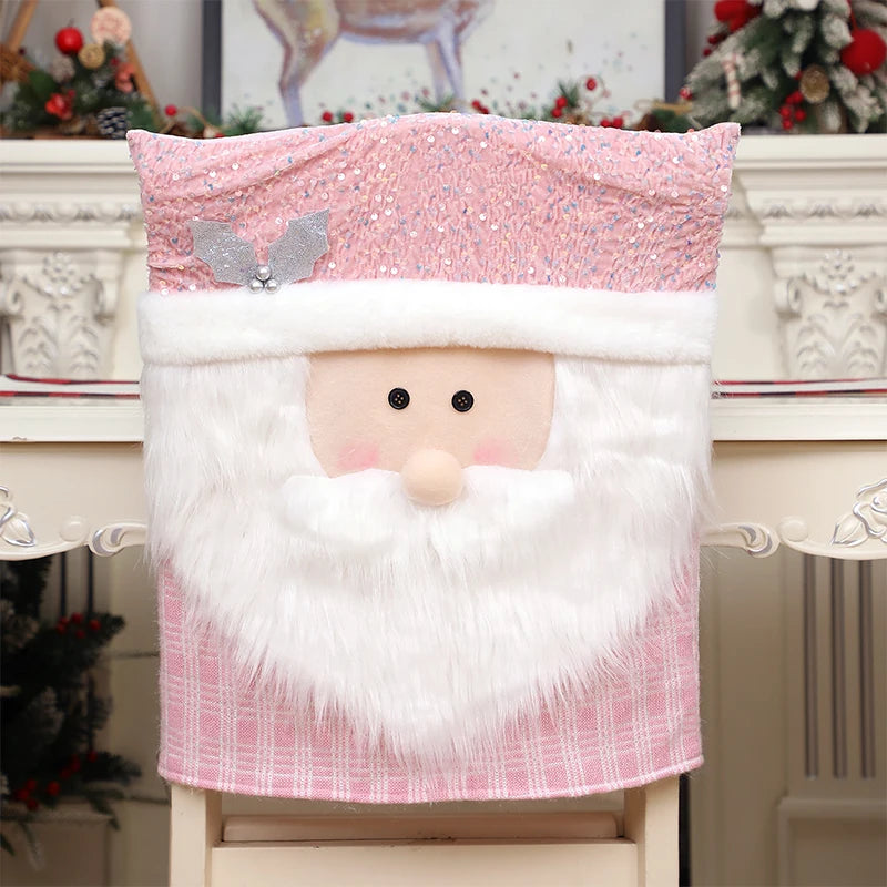 Housse de Chaise Rose Père Noël Design