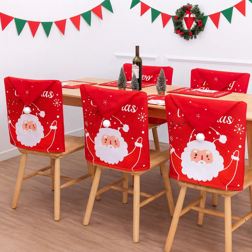 Housse de Chaise Rouge Père Noël