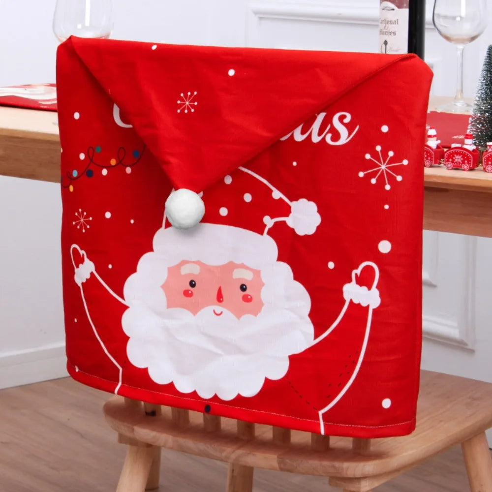 Housse de Chaise Rouge Père Noël Design