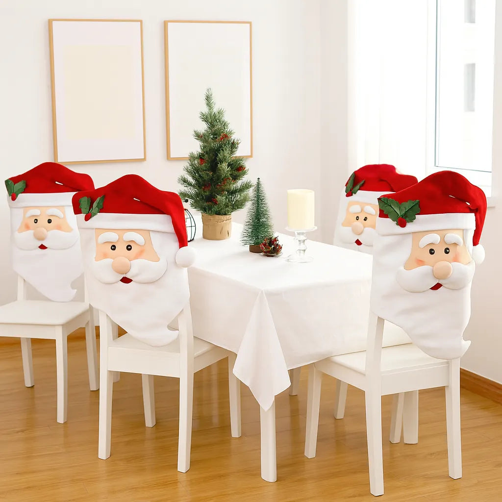 Housse de Chaise Stylée Père Noël