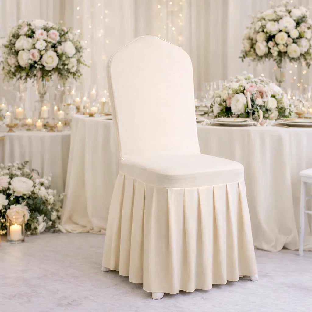 Housse de Chaise en Tissu pour Mariage