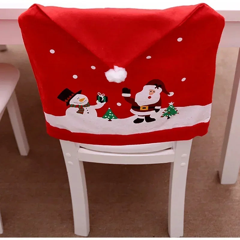 Housse de Dossier de Chaise Bonhomme de Neige Design