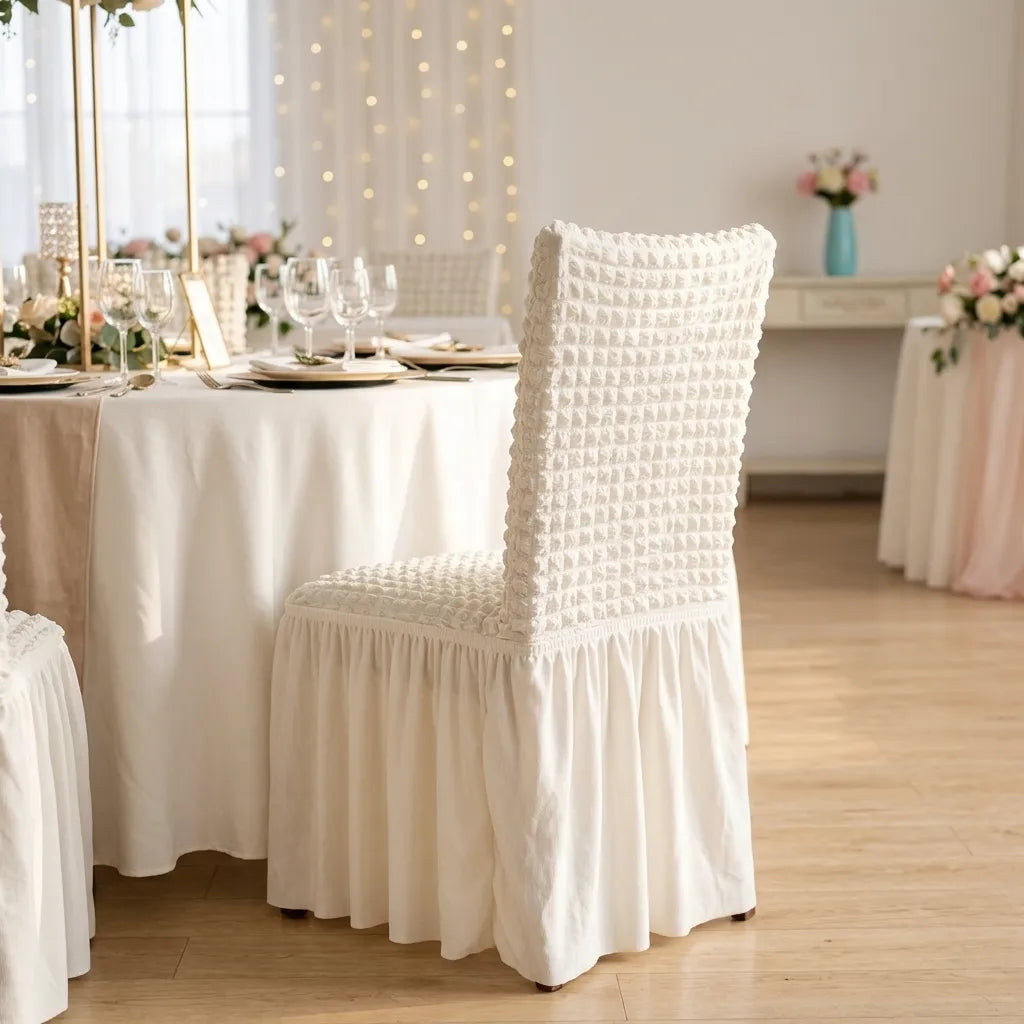 Housse de chaise Mariage Luxueuse Minimaliste