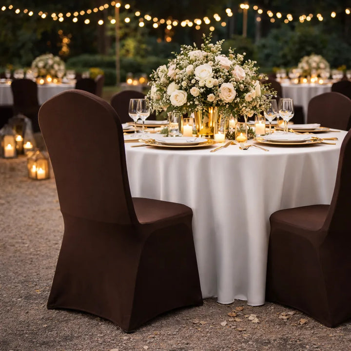 Housse pour Chaise Pliante Marron