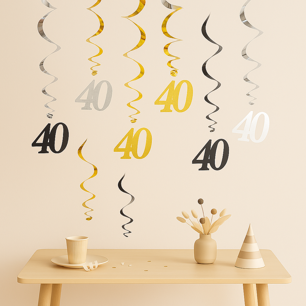 Guirlandes Anniversaire Suspendues 40 Ans