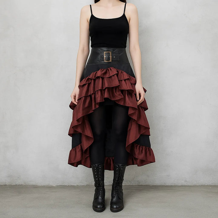 Jupe Pirate Cosplay Noir et Rouge