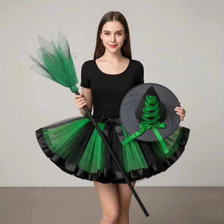 Jupe en Tulle Verte Sorcière