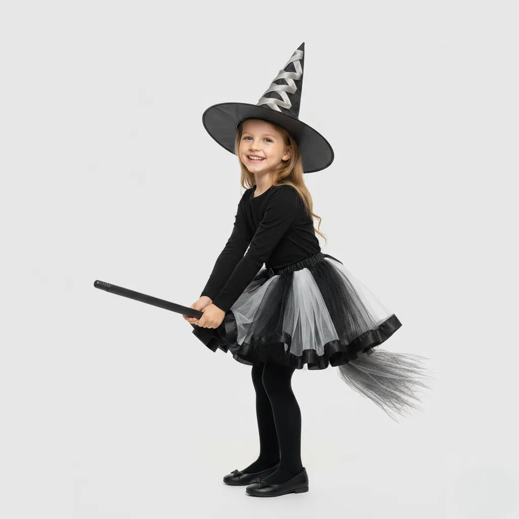 Jupe pour Sorcière en Tulle Blanche