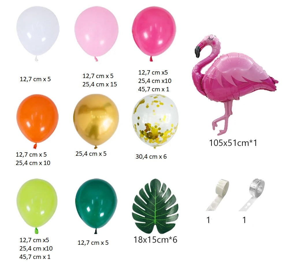 Kit Arche Ballons Thème Tropical Décoratif
