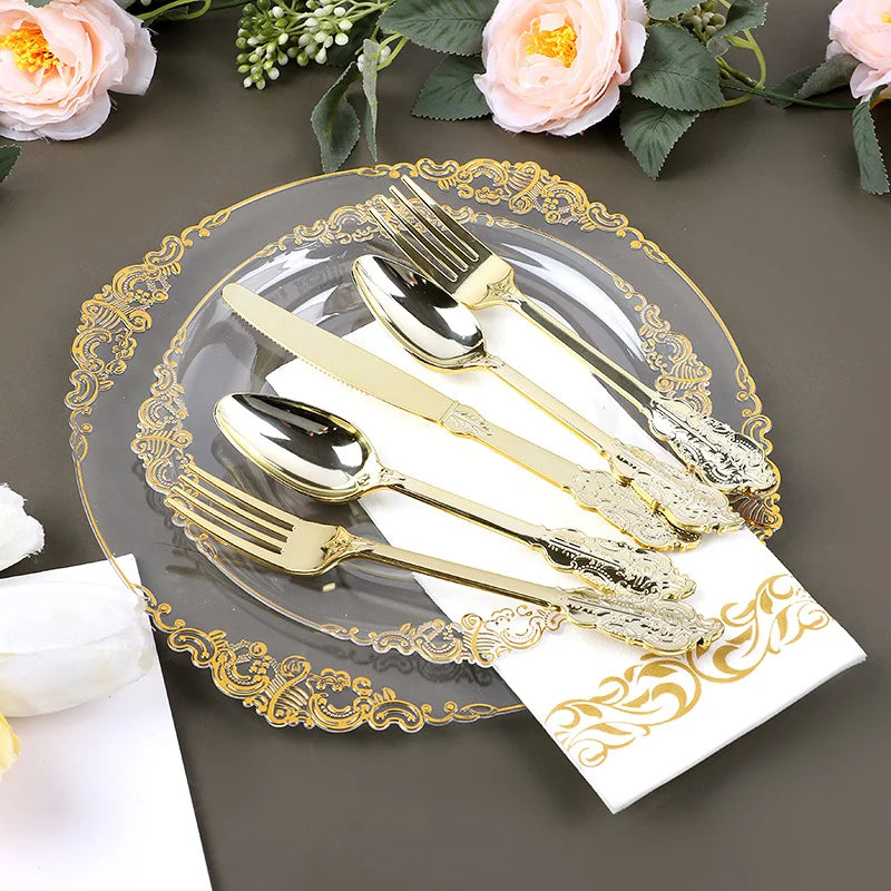 Kit Jetable Transparent Élégant