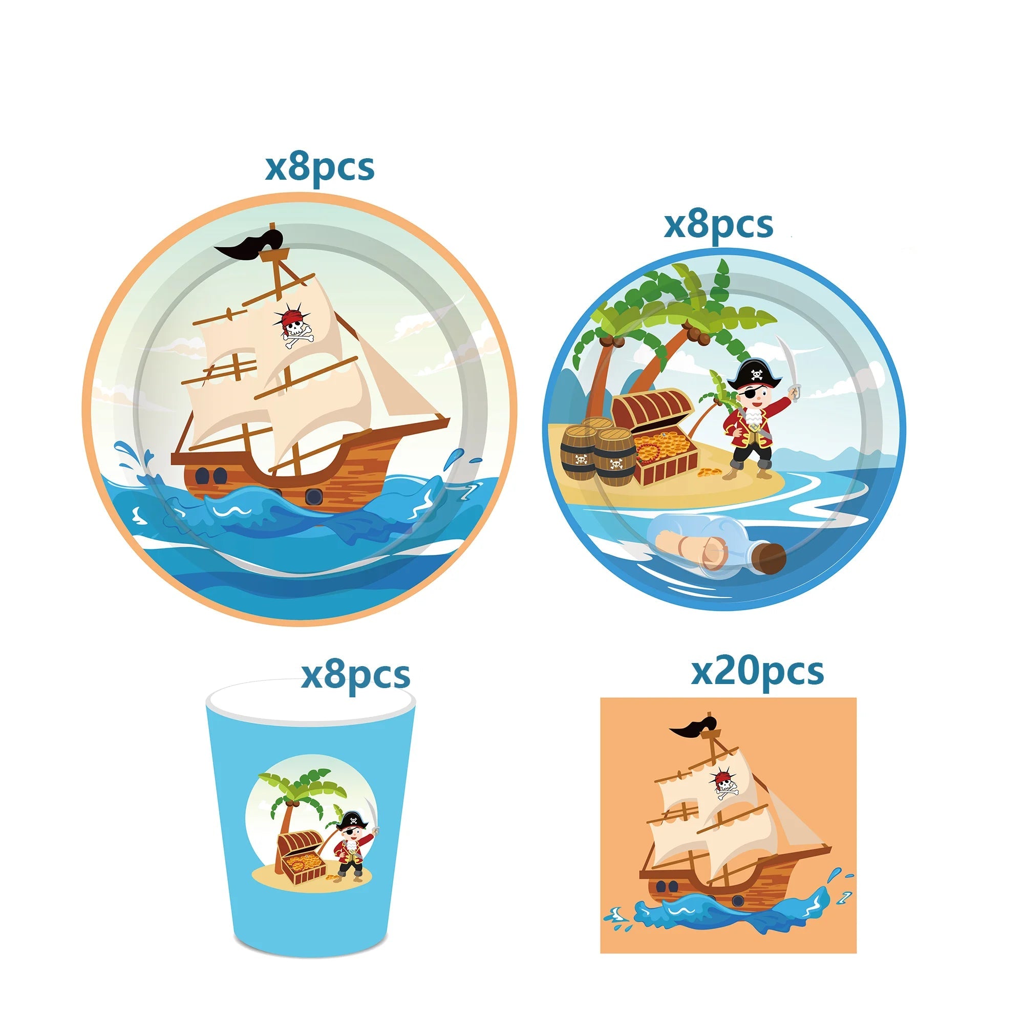 Kit Vaisselle Bateau Pirate