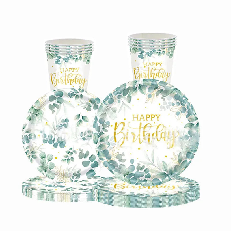 Kit Vaisselle Birthday Champêtre