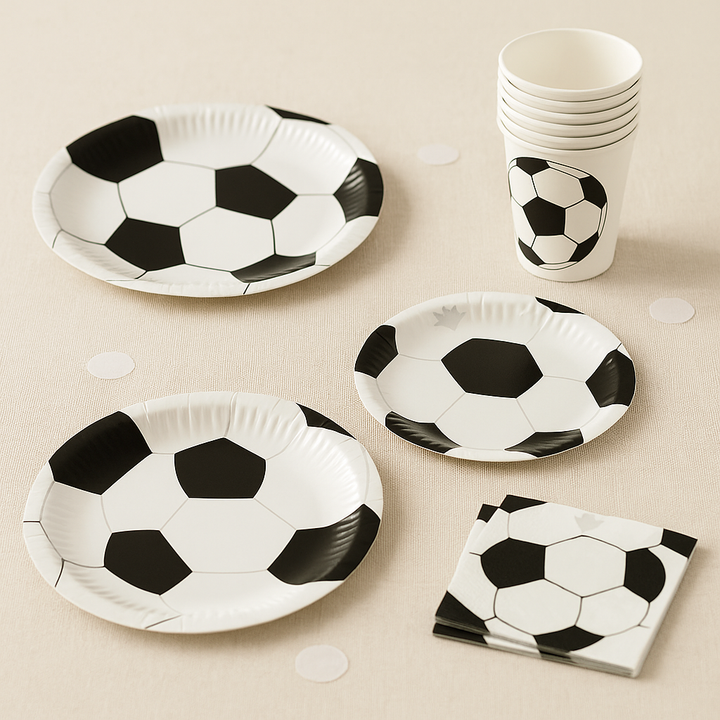 Kit Vaisselle Jetable Ballon de Foot