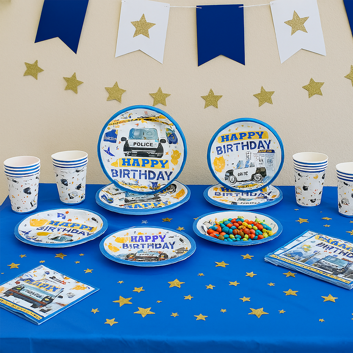 Kit Vaisselle Jetable Police