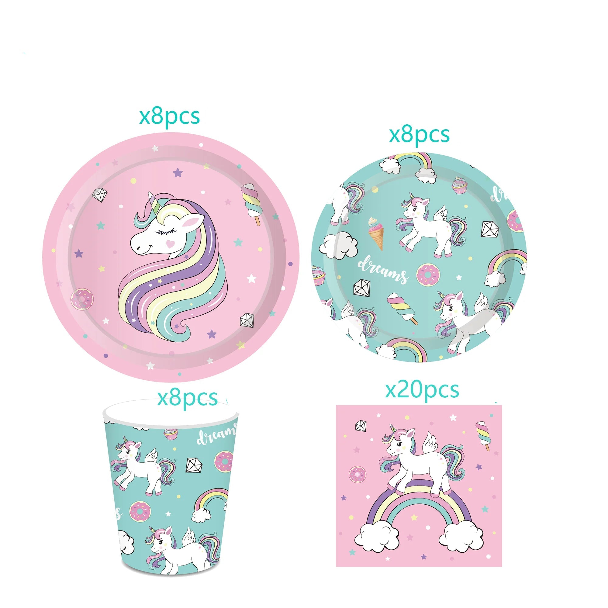 Kit Vaisselle Licorne