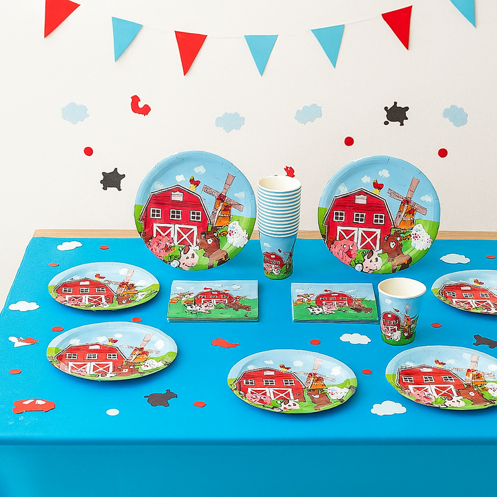 Kit Vaisselle Thème Ferme