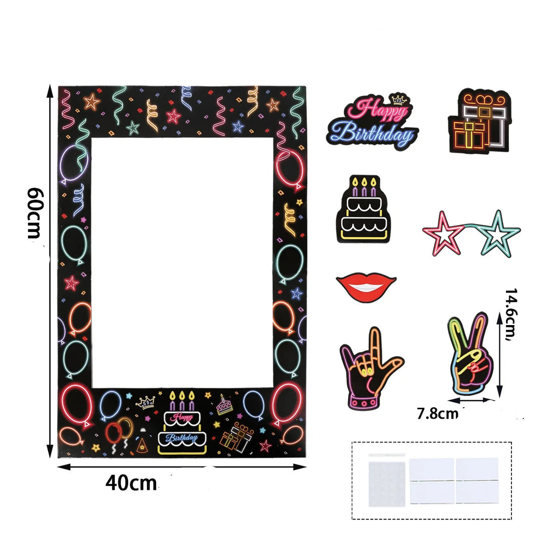 Kit accessoires Photobooth Fluorescent Unique