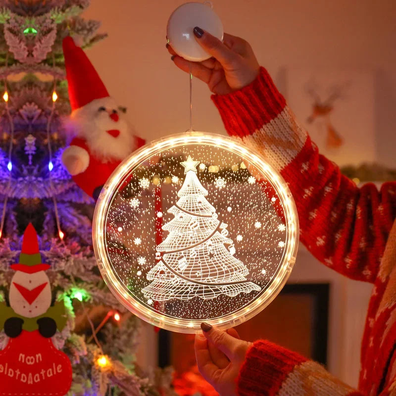 Lampe LED Sapin de Noël à Suspendre