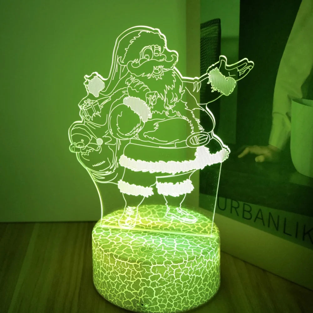 Lampe Père Noël à Couleur Changeante
