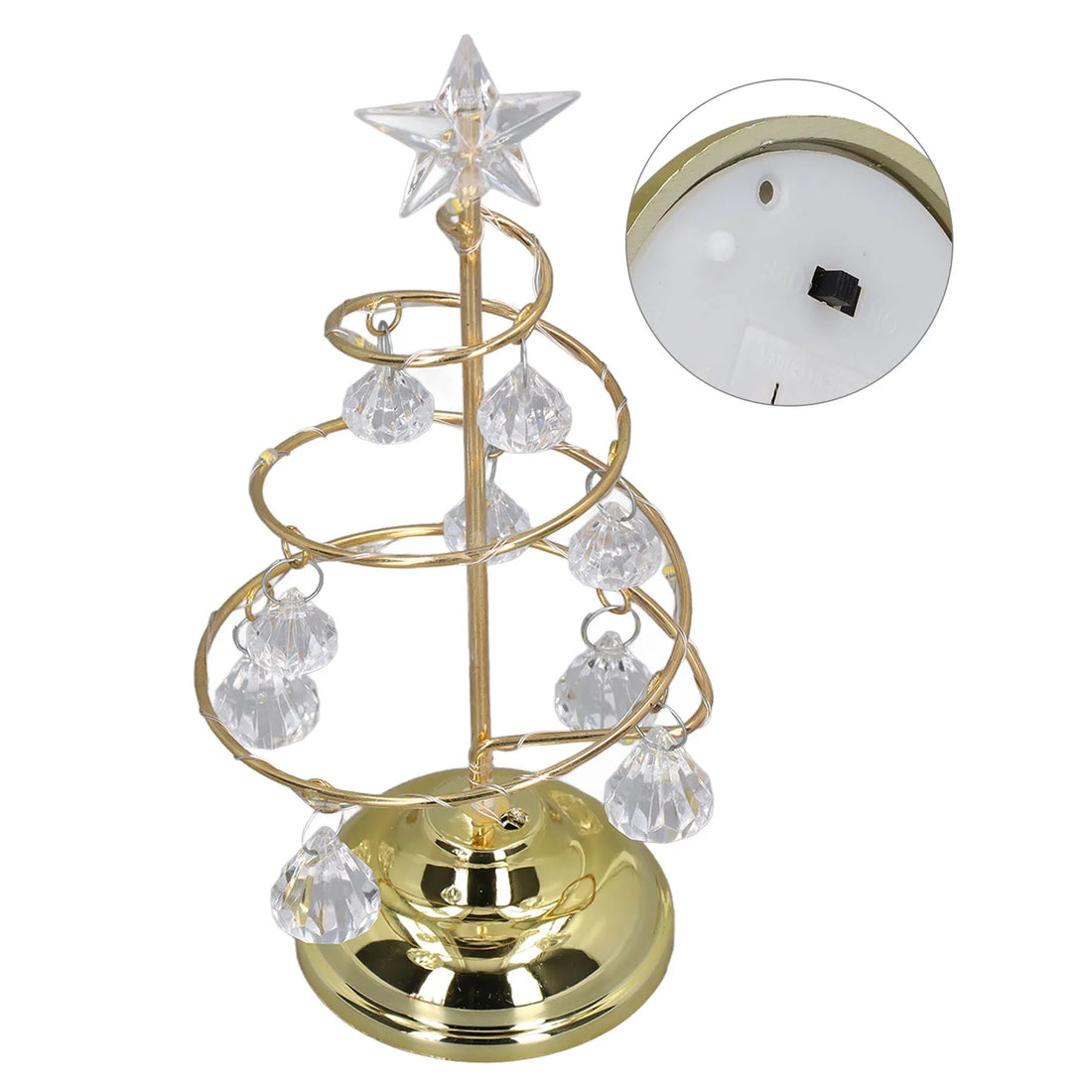 Lampe Sapin de Noël Décorative en Fer Elégant