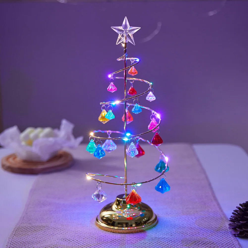 Lampe Sapin de Noël Multicolore Raffinée
