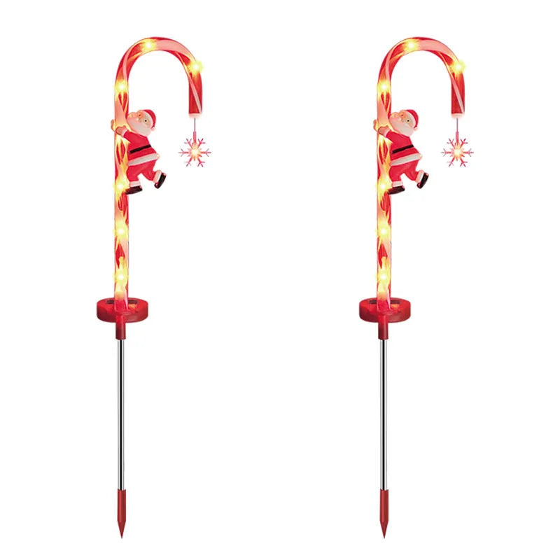 Lampe Solaire Sucre d’Orge Père Noël Chic