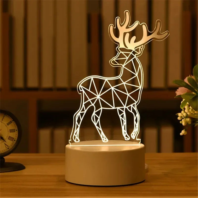 Lampe de Chevet Noël Cerf