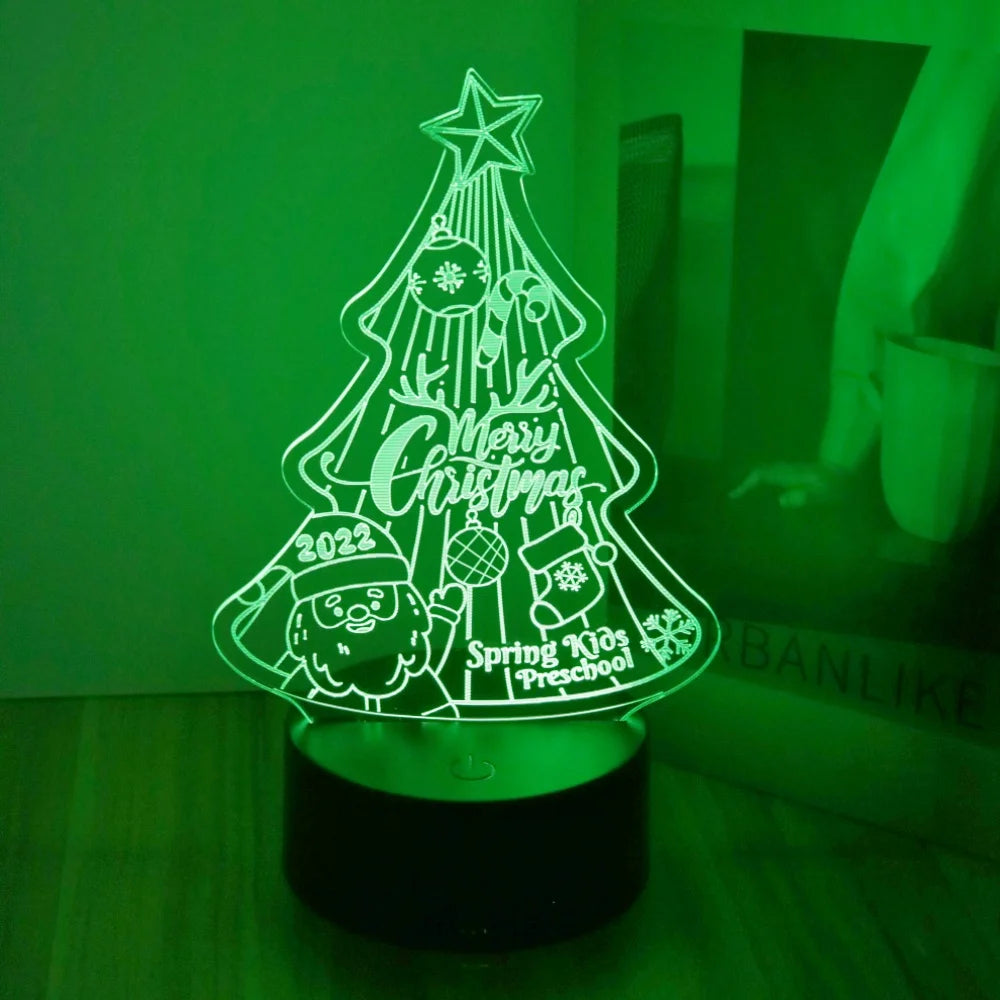 Lampe de Noël Merry Christmas