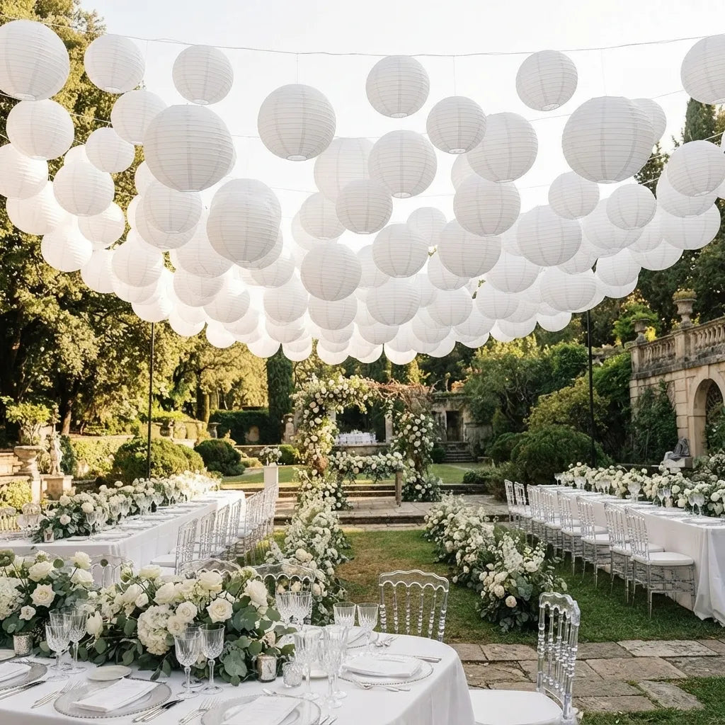 Lampion Blanc Mariage Unique
