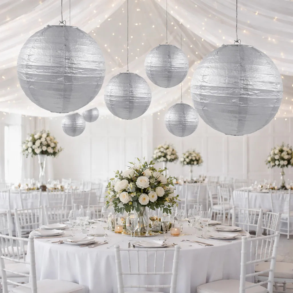 Lampion Mariage Argenté