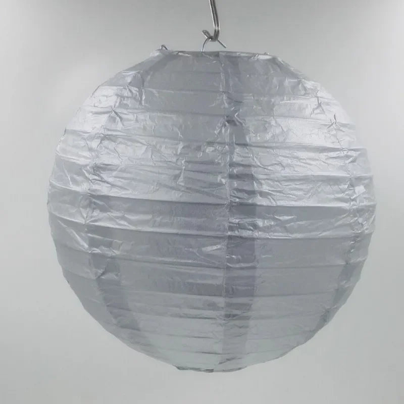 Lampion Mariage Argenté Raffiné