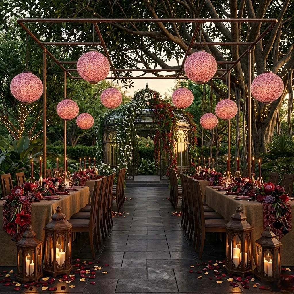 Lampion Mariage LED Solaire Design