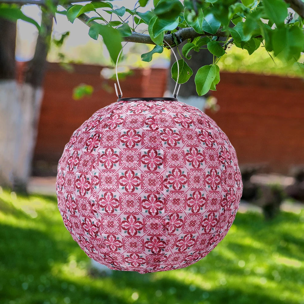 Lampion Mariage LED Solaire Rose