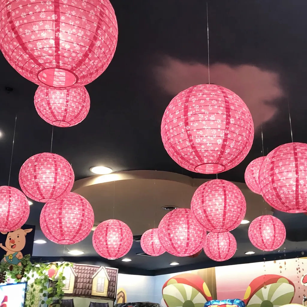 Lampion Rose Décoratif Mariage Design