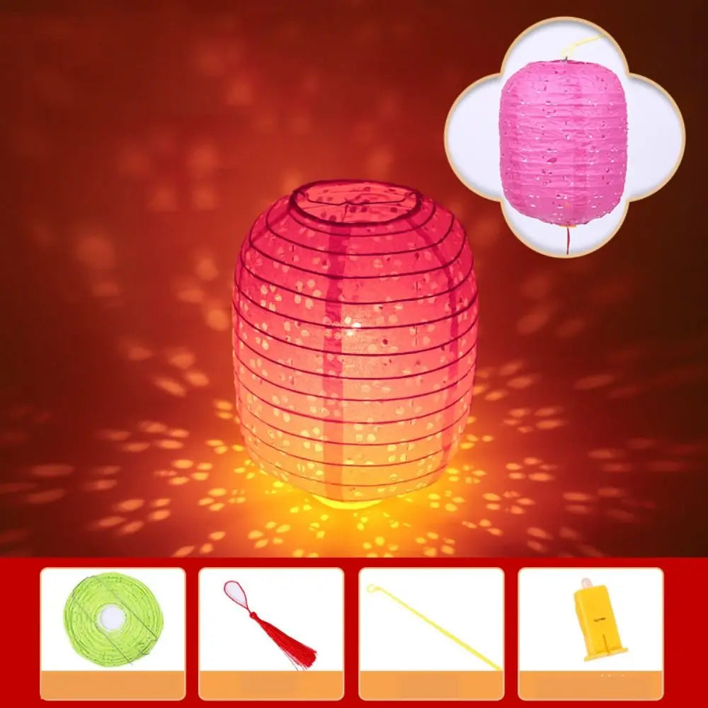 Lanterne Ajourée Rose Led Mariage