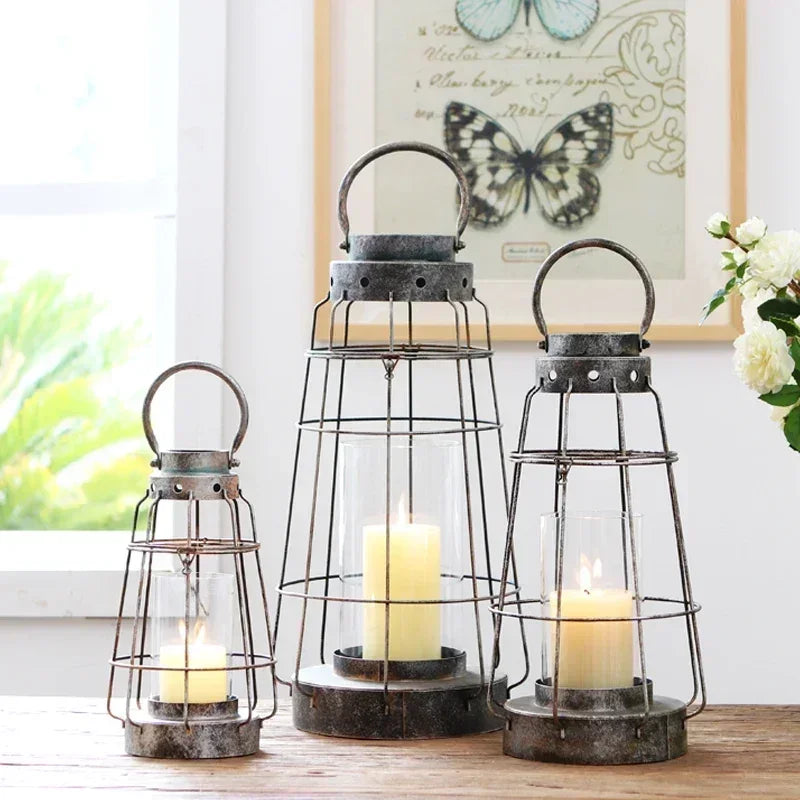 Lanterne Cage en Fer