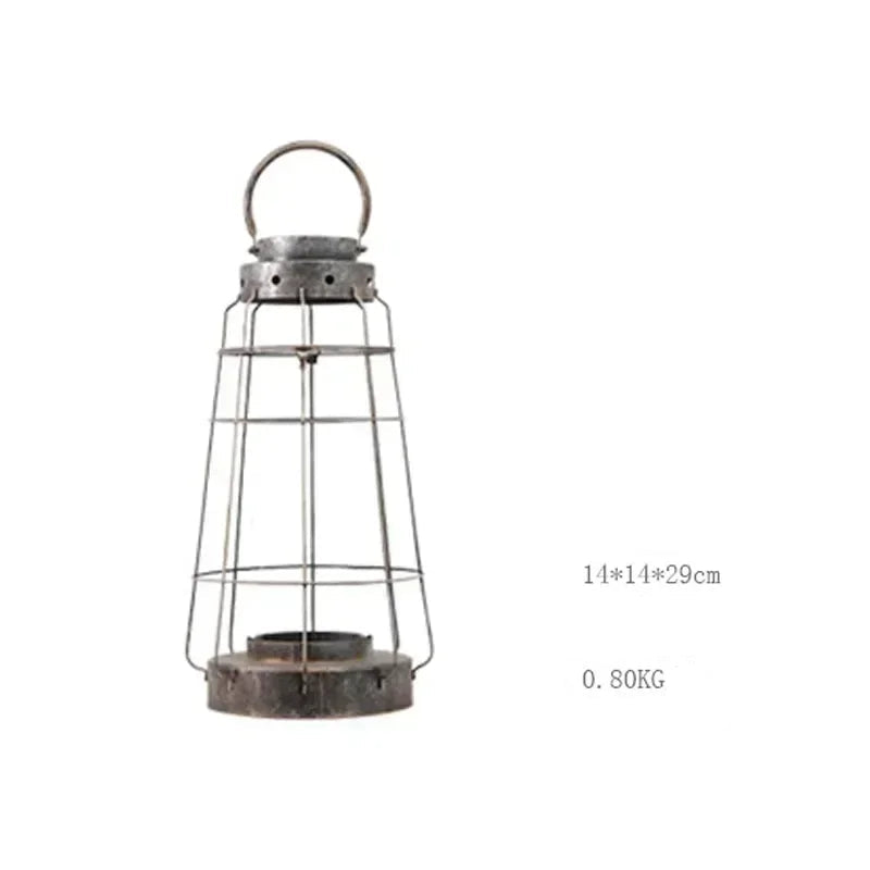 Lanterne Cage en Fer Robuste