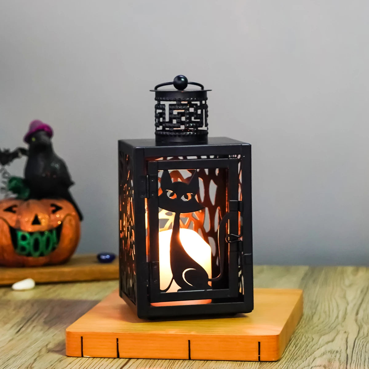  Lanterne Chat Halloween amusant