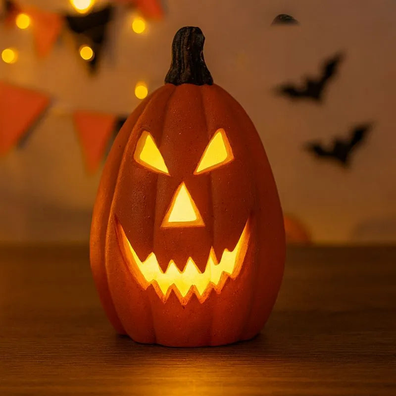 Lanterne Citrouille Halloween Réaliste