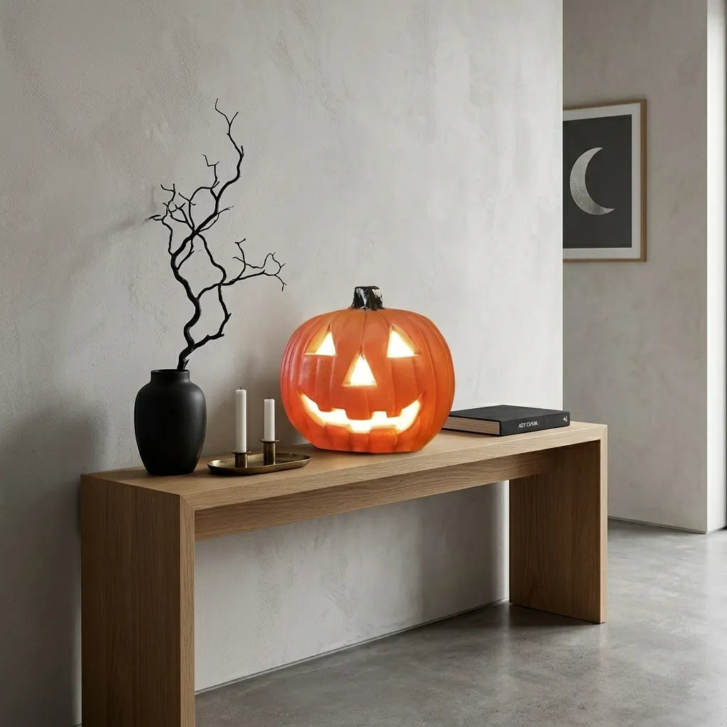 Lanterne Citrouille Halloween Scintillant