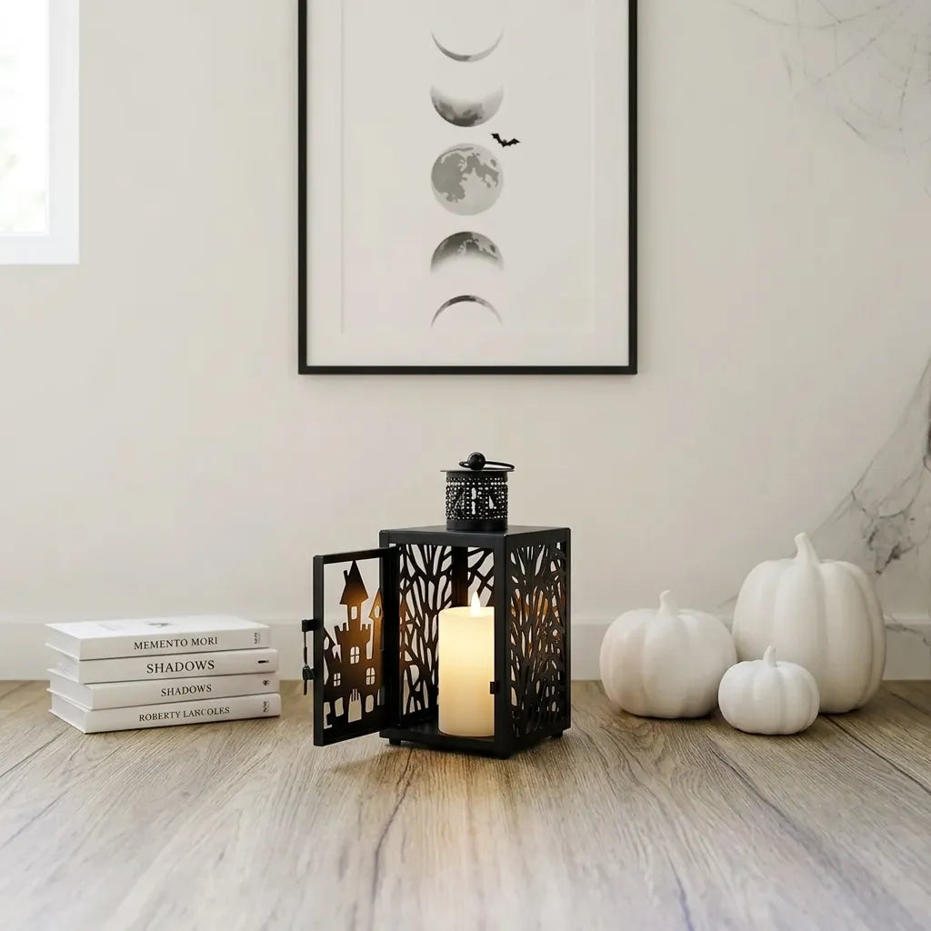 Lanterne Halloween en Fer Lumineux