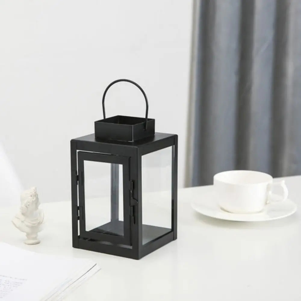 Lanterne Minimaliste Noire