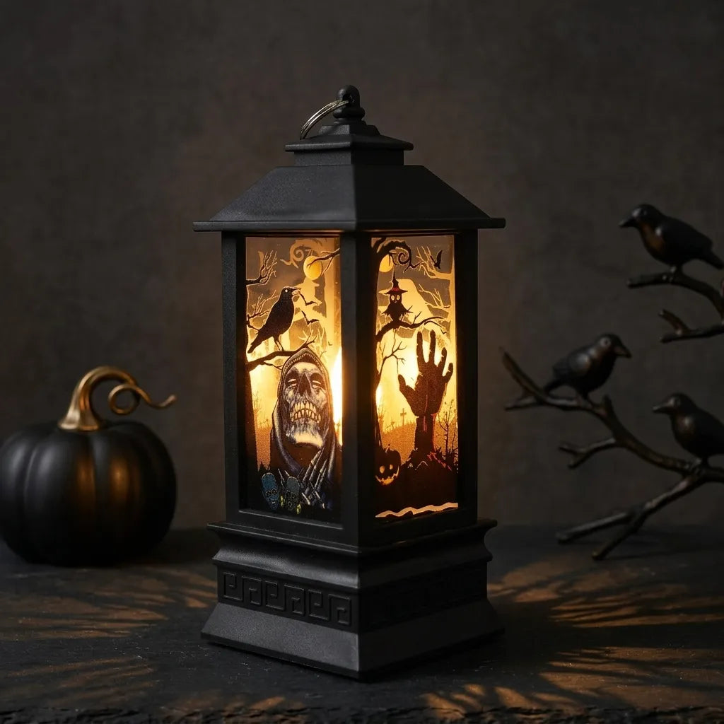 Lanterne Motif Squelette Unique