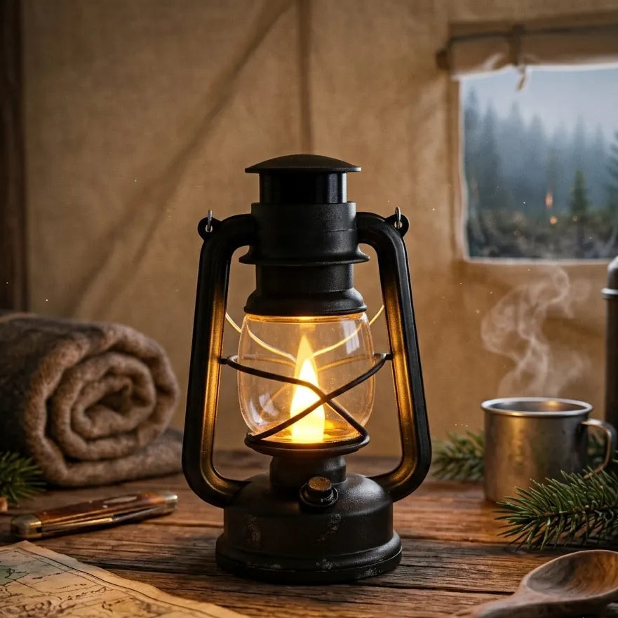 Lanterne Noire LED élégant