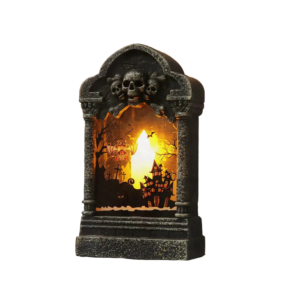 Lanterne Pierre Tombale à Motifs Terrifiants Moderne