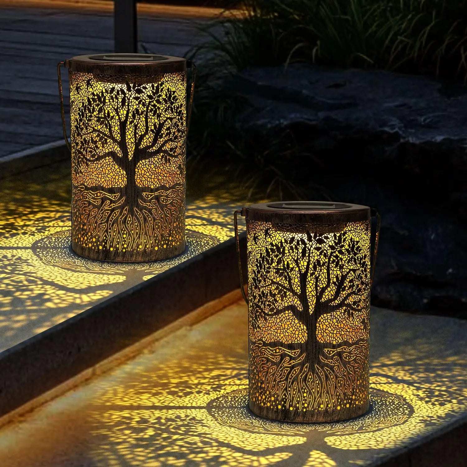 Lanterne Solaire Arbre de Vie Chic