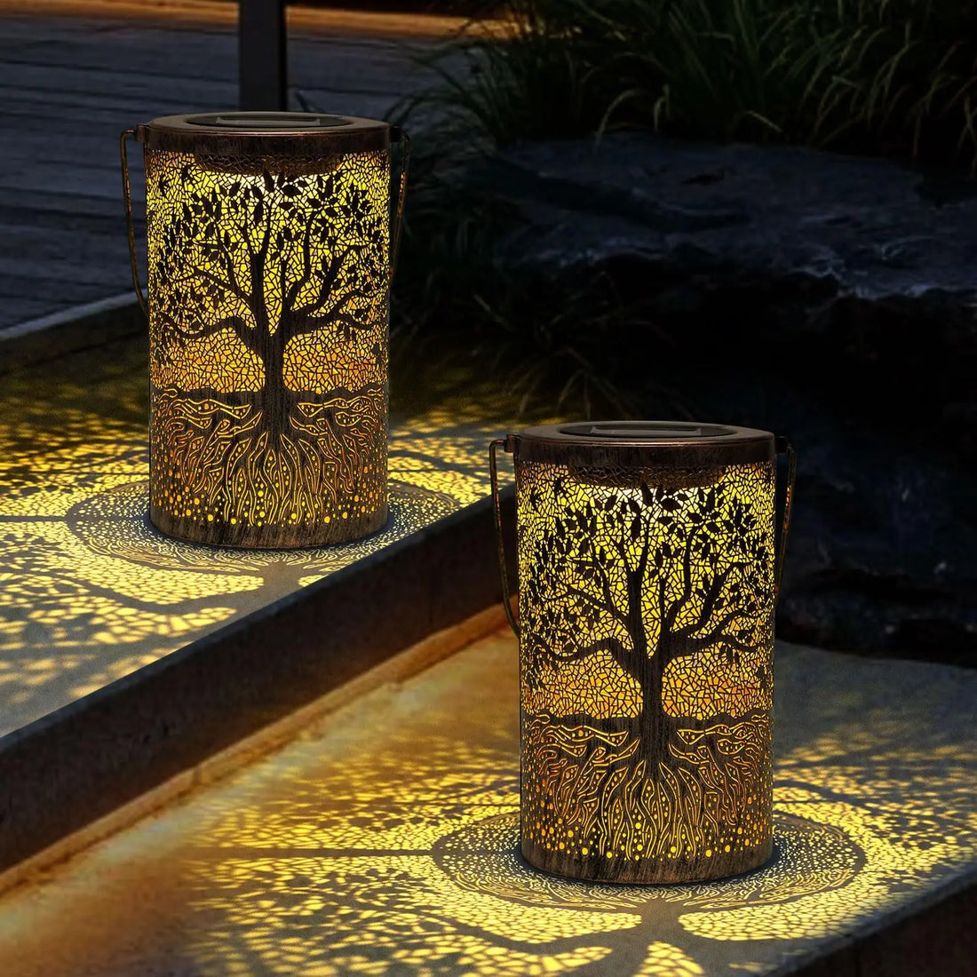 Lanterne Solaire Arbre de Vie Chic
