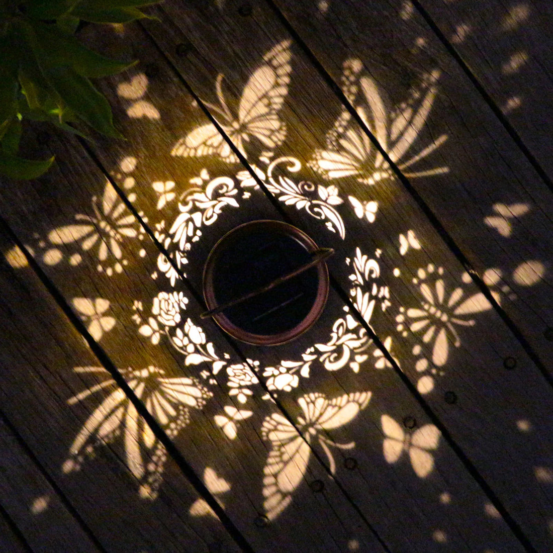 Lanterne Solaire Motif Papillons Unique