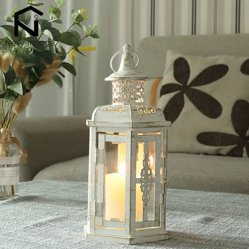 Lanterne Vintage Blanche