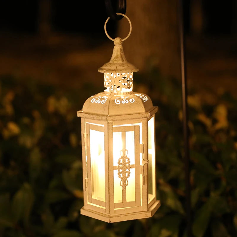 Lanterne Vintage Blanche Chic
